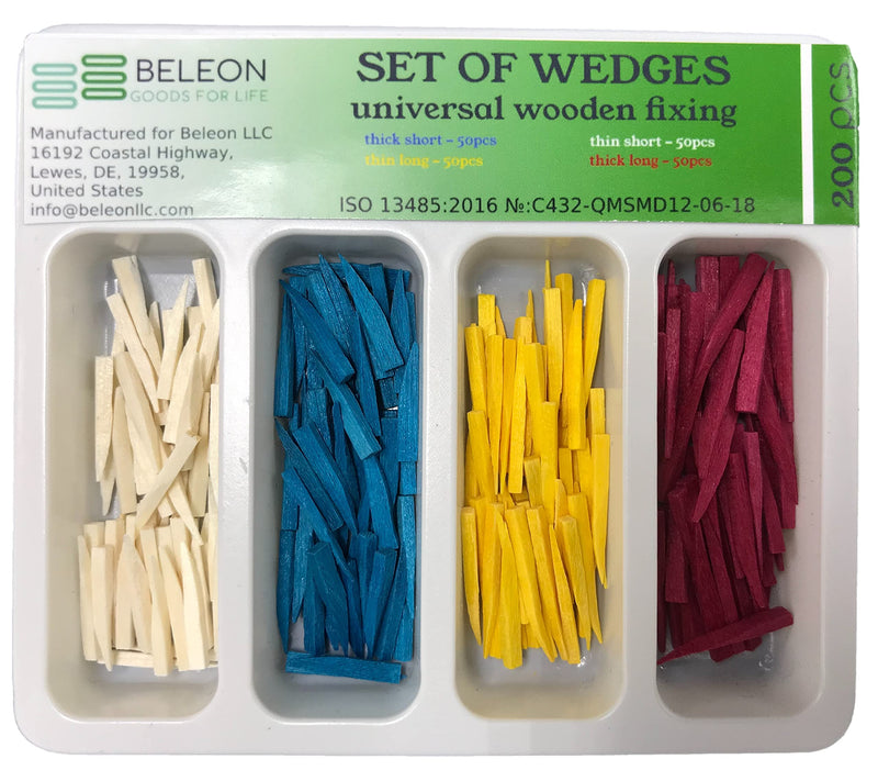 [Australia - AusPower] - Wooden Wedges Dental, Teeth Interproximal Wedges Disposable Fixing Materials for Dental Restoration, Impregnated with Hemostatic Composition Dental Set 200pcs 