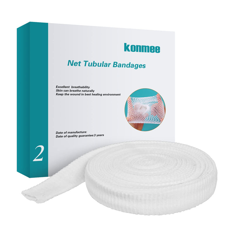 [Australia - AusPower] - Tubular Bandage Elastic Net Wound Dressing Elastic Dressing Retainer Tubular Stretch Elastic Gauze Bandage Size 2 for Thumbs and Toes, 32.8FT Long #2 (for Thumbs and Toes) 
