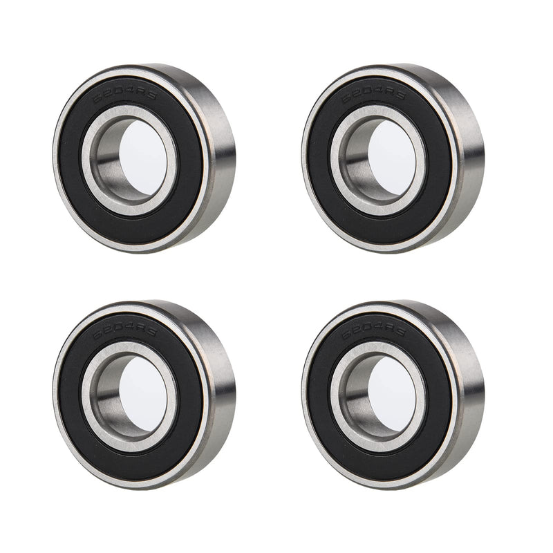 [Australia - AusPower] - 6204-RS Seal Bearings Deep Groove Ball Bearing - 20x47x14mm - Lubricated - Chrome Steel 4 Pcs 6204-RS-4Pcs 