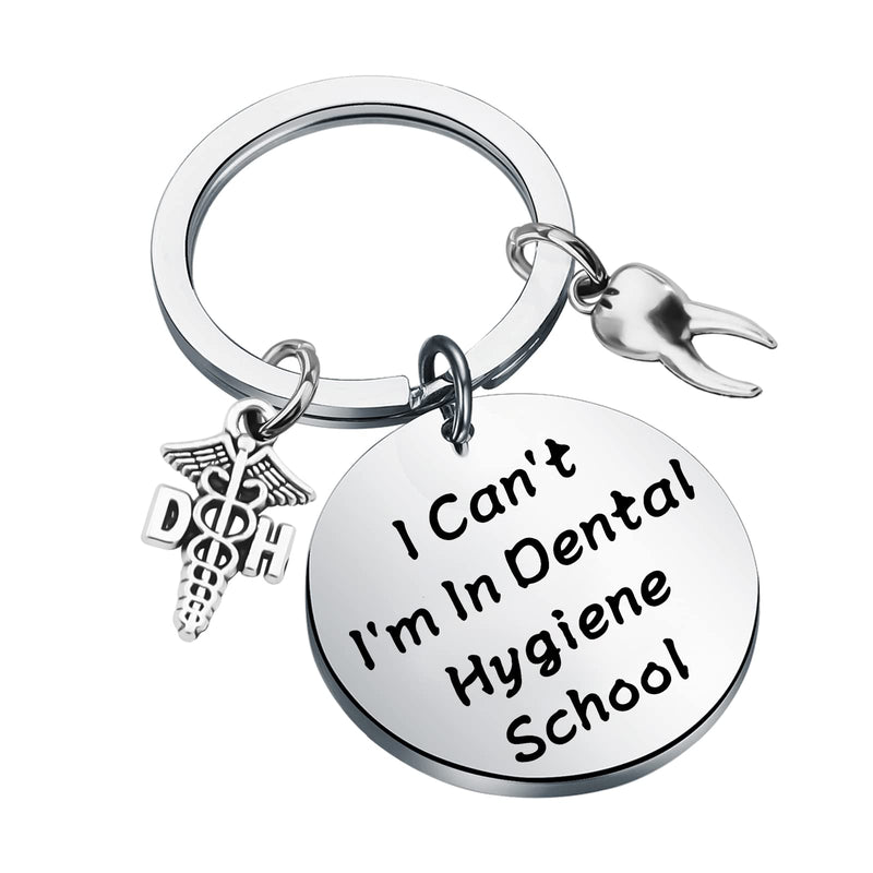 [Australia - AusPower] - TGBJE Dental Hygienist Gift I Can’t I’m In Dental Hygiene School Keychain DH Gift Dentist Student Gift Graduation Gift For DH Dh School Kc 
