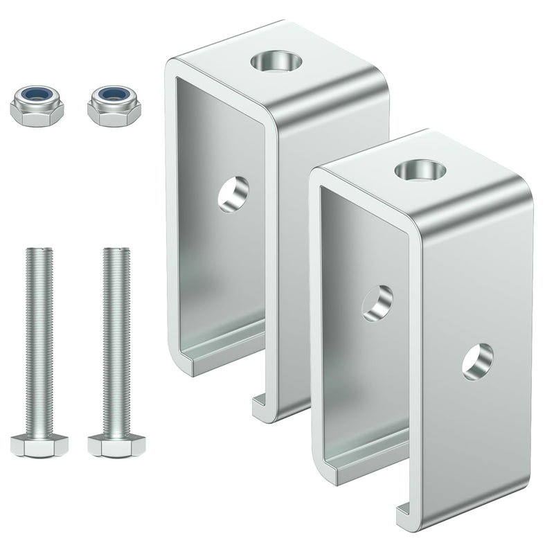 [Australia - AusPower] - SKTREX Channel Trolley Track Hanger Bracket for UNISTRUT Strut Channel, 1-5/8 Intermediate Support Hange Bracket for All 1-5/8" Channel Trolley Track,2 Set 2 pack 