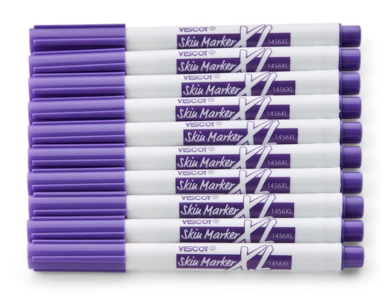 [Australia - AusPower] - 1456XL-10 Mini Ultra Fine Tip XL Surgical Ink Marker- 10 Count- Prep Resistant Surgical Grade Skin Marker- Latex Free, FDA Registered- Designed for Surgical Procedures, Tattoos, Piercings, Etc. 