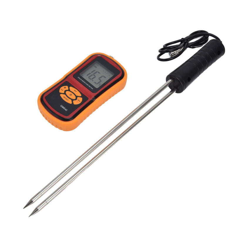 [Australia - AusPower] - Hay Meter, 5% to 30% Digital LCD Grain Meter 41cm Use Probe Humidity Tester Portable Water Content Analyzer for Cereal Straw Corn Wheat Rice Bean Wheat Bran 
