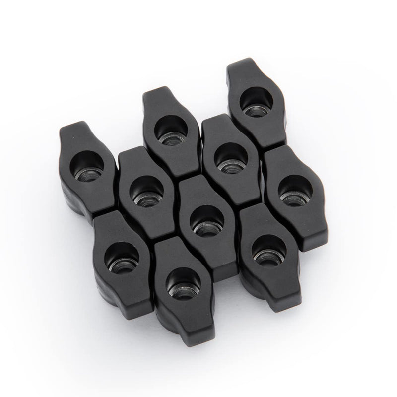 [Australia - AusPower] - DuBois 1/4"-20 Wing Knobs 10 Pack, Clamping Knobs with 7/8" Depth & 1-1/4" Head Length, Thumb Screw Threaded Knobs for T Track Accessories, Feather Boards, Woodworking Jigs and Fixtures (51002) 