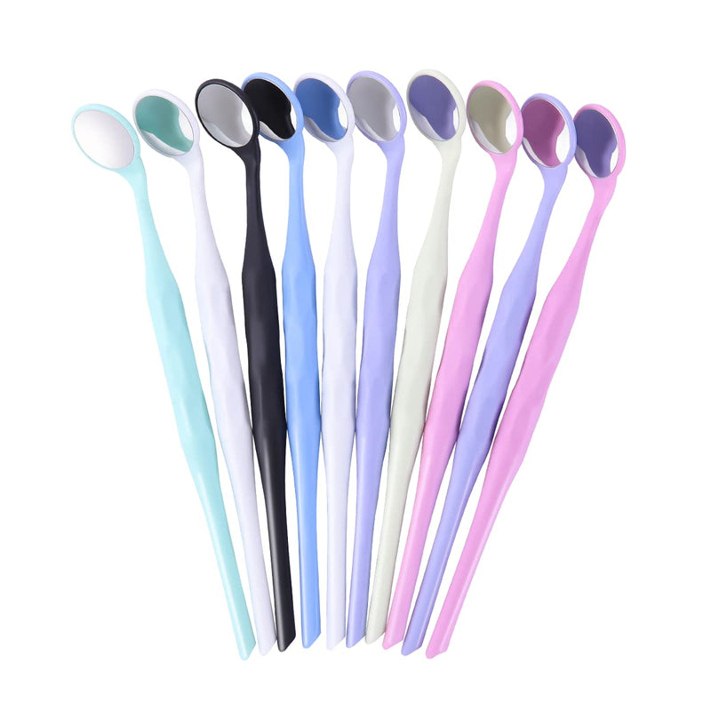 [Australia - AusPower] - 10pcs Dental Mouth Mirrors Double Sided, Autoclavable Premium Front Surface Exam Reflector, Oral Mirror Dentistry Instrument 