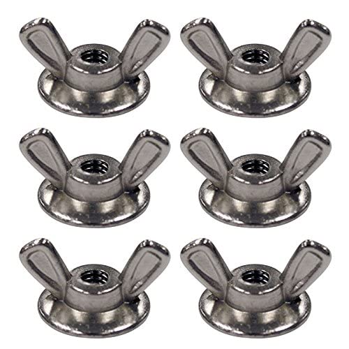 Hurricane Shutter Panel Washered Wingnuts 1/4-20 Wing Nut (100 Pieces) 100