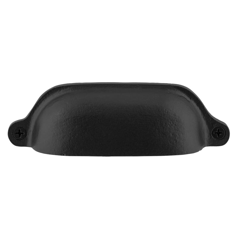 [Australia - AusPower] - Castle 4" Cabinet Cup Pull Black Iron 