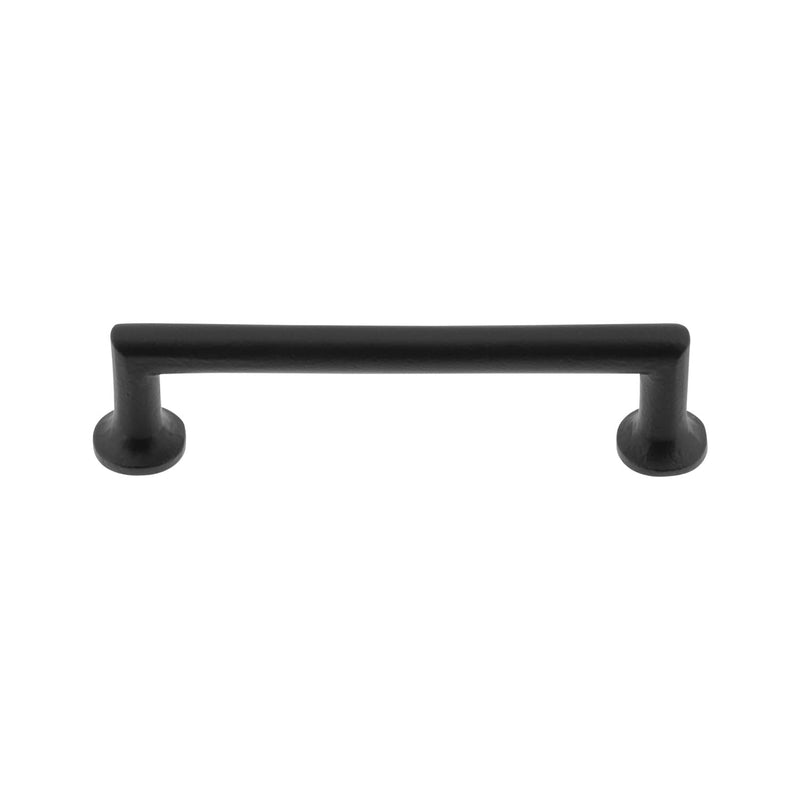 [Australia - AusPower] - Barn 4" Angled Corner Handle Cabinet Pull Black Iron 