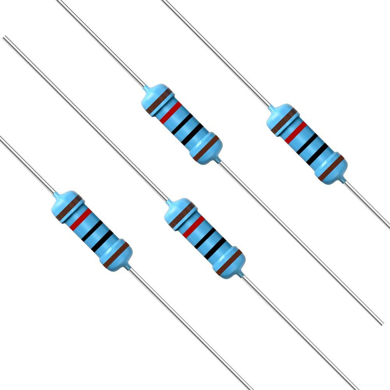 [Australia - AusPower] - 100 PCS 10K ohm Resistor 1/4w (0.25 Watt) ±1% Tolerance Metal Film Fixed Resistors, Over 200 Multiple Values (0~22M ohm) of Resistance Optional(10K ohm,10K R,10K ?) [CJ25-006] 10K ? 