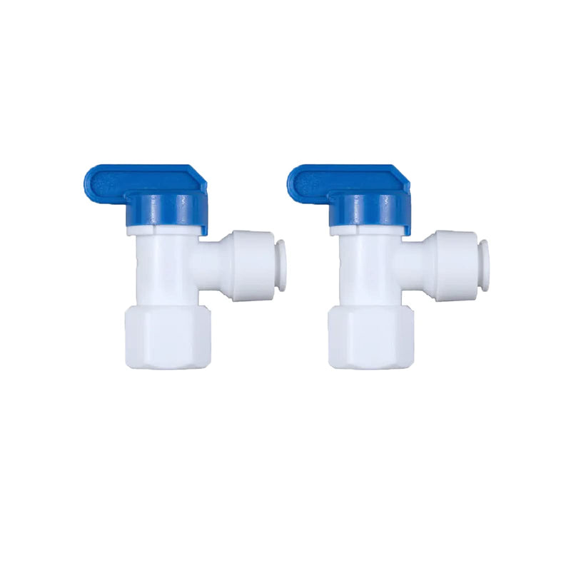 [Australia - AusPower] - EZRODI 2 Pack RO Water Tank Valve Connector for Reverse Osmosis Storage Tank (2, 3/8 in. Female Thread and 1/4 in. O.D. output) 