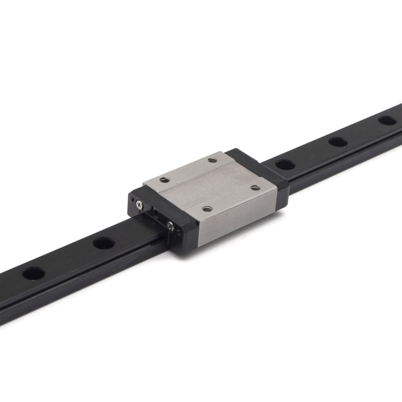 [Australia - AusPower] - Iverntech MGN12H 400mm Black Linear Rail Guide Bearing Steel Sliding Guideway with MGN12 Stainless Steel Black Carriage Block for Ender 3, Corexy, Tronxy 3D Printers Upgrades and CNC Machine All Black 400MM 