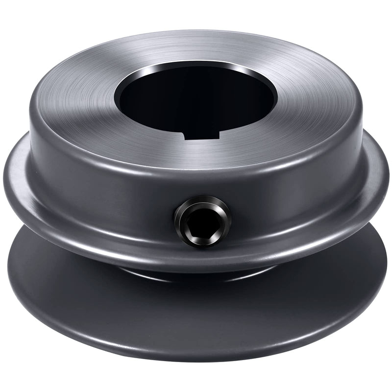 [Australia - AusPower] - Mechanical Belt Pulley Single/Double Groove Web Sheave Bored-to-Size Belt Sheave Cast Iron Belt Section (AK22-7/8, Single Groove) AK22-7/8 