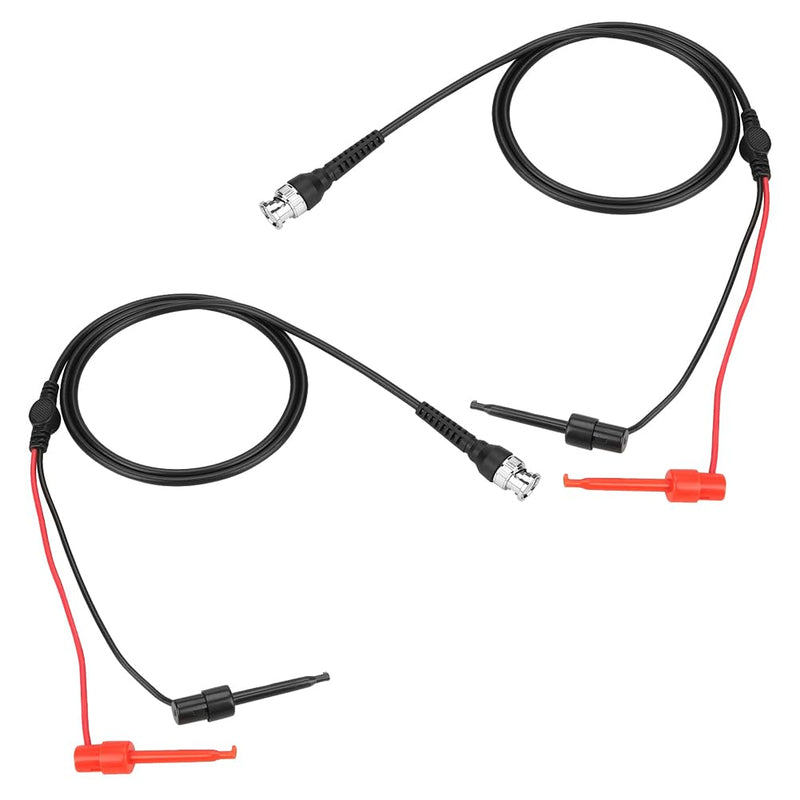 [Australia - AusPower] - Joyzan BNC to Test Hook Clips, Mini Dual Probe Coaxial Cable Leads Set P1020 Testing Plunger Probes Ended IC Male Plug Oscilloscope Minigrabber Accessories 50Ω Coax Machine Signal Generator Multimeter 