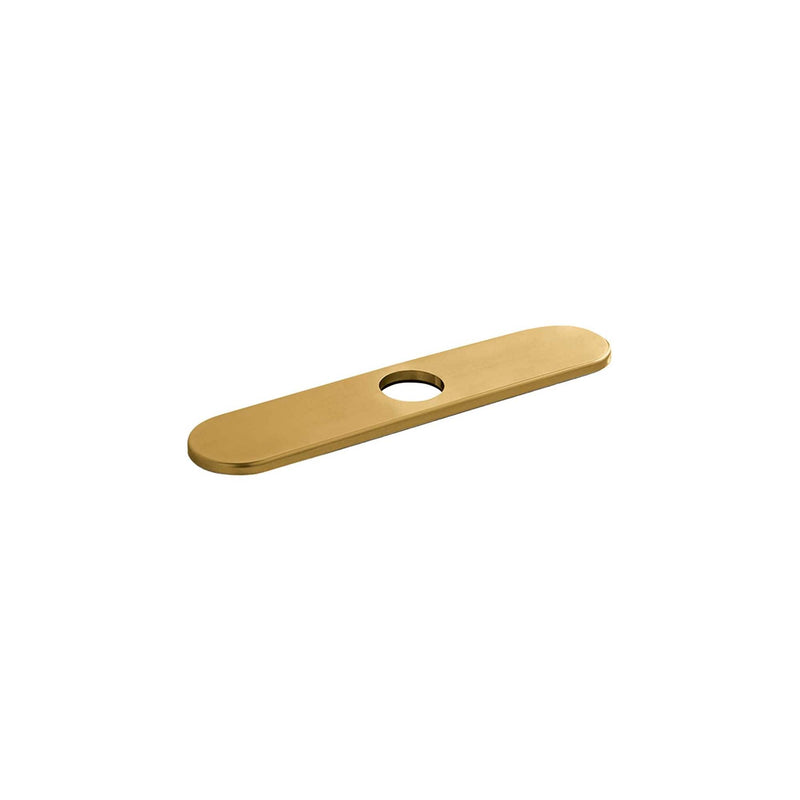 hansgrohe 3-inch Base Plate Modern Easy Install in Brushed Gold Optic, 14019251