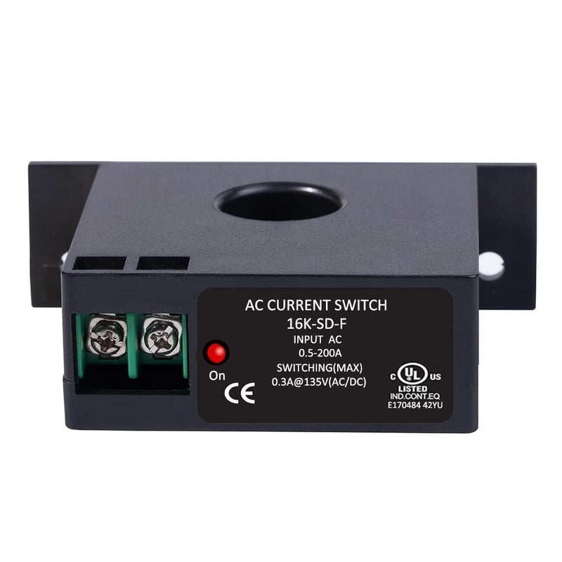 [Australia - AusPower] - AC Current Switch Transducer Input 0.5A-200A Switching Max 0.3A@135V AC/DC Solid Core Self-Powered?16K-SD-NO-F? 16K-SD-NO-F 