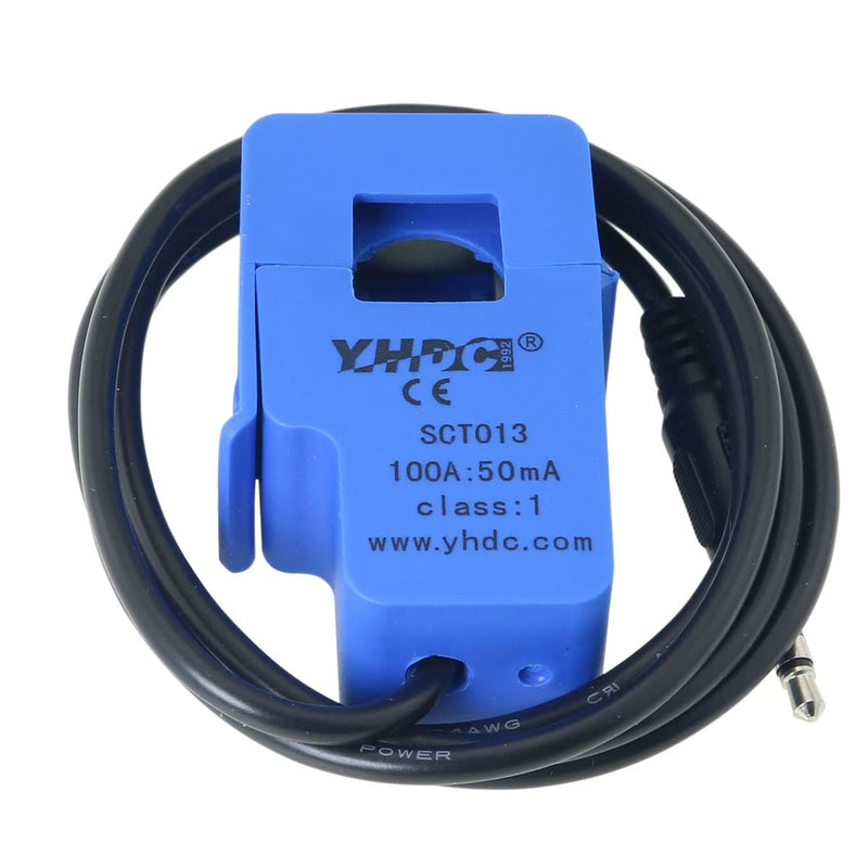 [Australia - AusPower] - Current Transformer ZCZQC Blue SCT-013 0-100A Non-invasive AC Current Sensor Split-Core Clamp Open-Close Current Transformer 