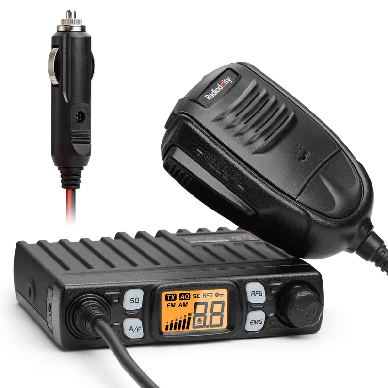 [Australia - AusPower] - Radioddity CB-27 Pro CB Radio 40-Channel Mini Mobile with AM FM Instant Emergency Channel 9/19, 4W Power Output, LCD Display, VOX, RF Gain, and Handheld Mic 