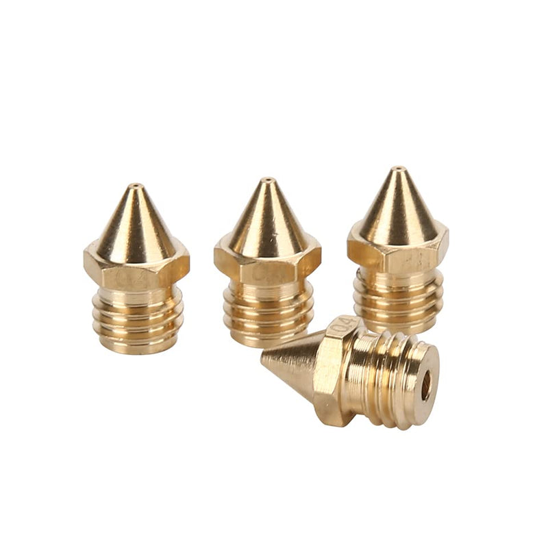 4PCS CR-X Brass Nozzles Compatible with Sovol SV02 Geeetech A10M, A20M,A30M, A10T, A20T,A30T and Creality CR-X 3D Printer (Nozzles)