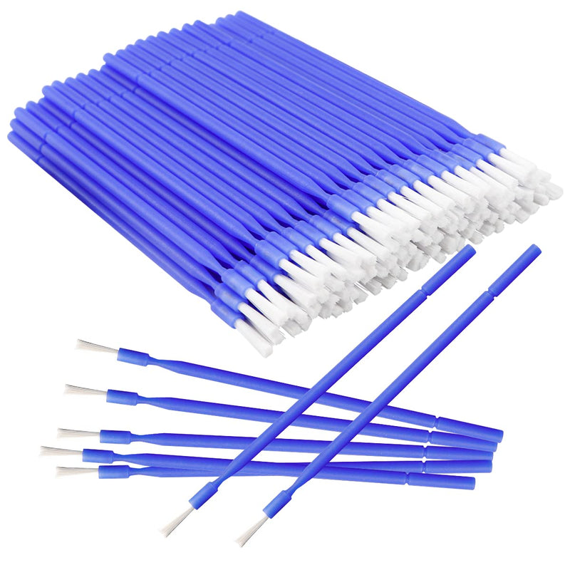 [Australia - AusPower] - 100 Pcs Disposable Interdental Brush, 4 Colors Dental Micro Applicator Brush Micro Swabs Applicator - Oral Dental Hygiene Tooth Cleaning Tool 