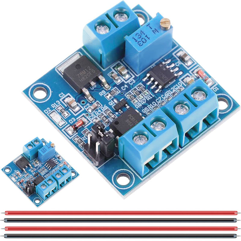 [Australia - AusPower] - 2Pcs PWM to Voltage Module 0%-100% PWM to 0-10V PWM to Voltage Converter Power Module for Digital-to-Analog Signal Interface Switching for PLC with 24AWG Cable 