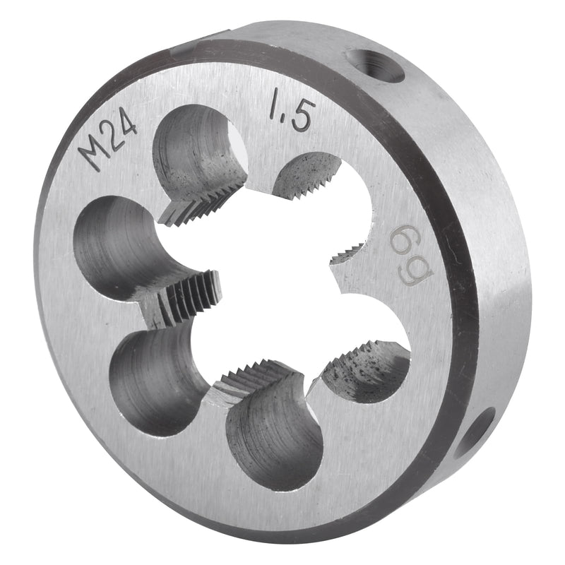 [Australia - AusPower] - Burkit Metric M24 X 1.5 Round Threading Die, M24 x 1.5 Machine Thread Die Right Hand M24x1.5 
