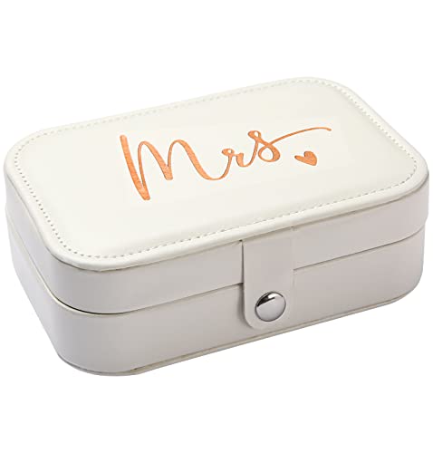 FYSIA Jewelry Box-Mrs Gift-Plush Velvet Trinkets Storage Organizer Case