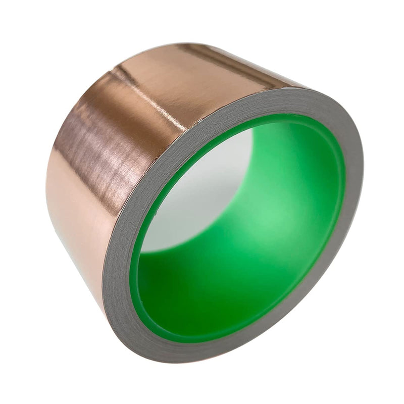 [Australia - AusPower] - Copper Foil Tape with Conductive Adhesive (2 Inch x 33 FT) - 1Pack, for Guitar, Crafts, Electrical Repairs, Grounding, DIY Projects, Stained Glass Copper 