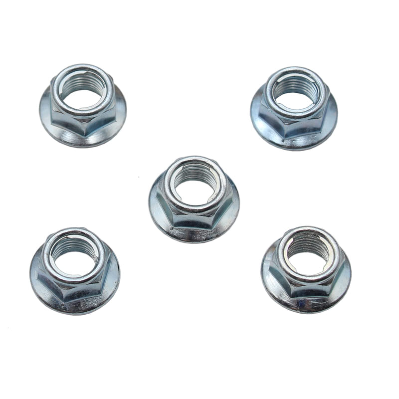 [Australia - AusPower] - M12 / 12mm x 1.25 Self Lock Flange Nuts M12x1.25 5 Pack M12 