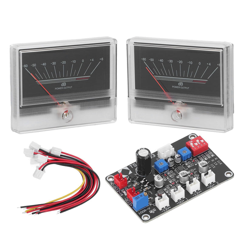 [Australia - AusPower] - DIY Power Amplifier VU Meter with Driver Board Kit, Backlit Audio Level Indicator for Home Car, White 960uA Maximum Current Sensitivity 