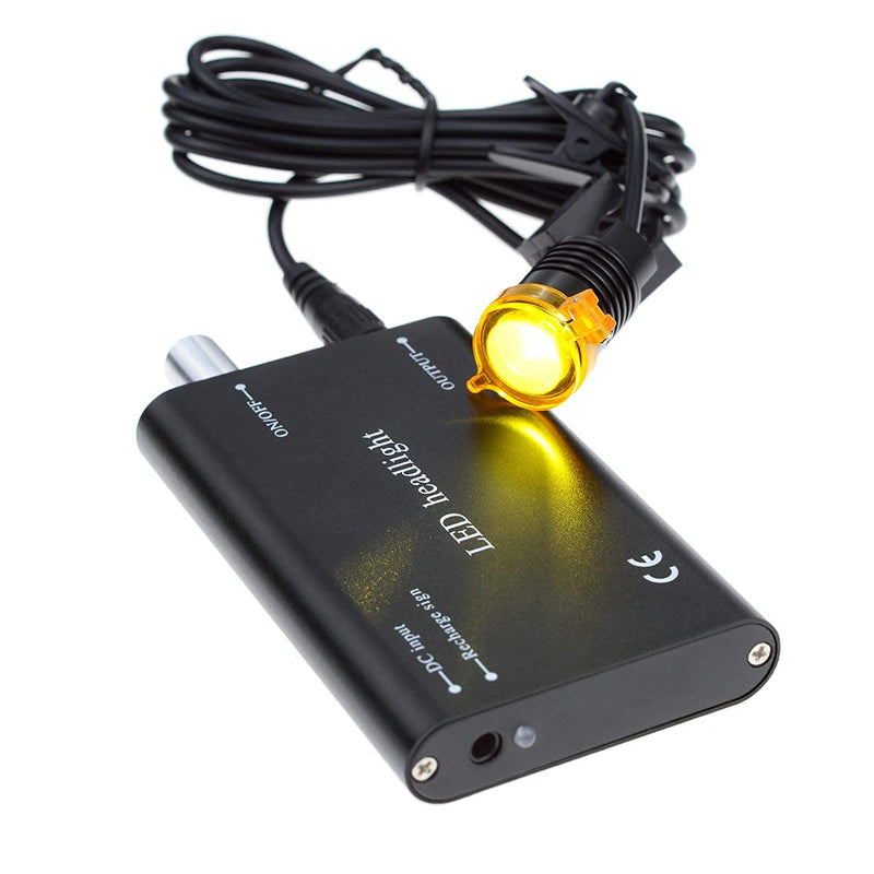 [Australia - AusPower] - WENPIC Portable LED Headlamp/Headlight with Optical Filter for Dental Loupes Surgical Magnifier Medical Spotlight 