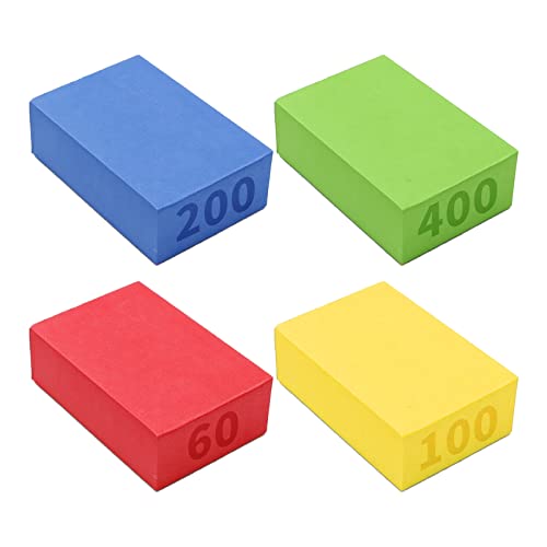 Vkinman 4-piece angled diamond sanding pads for ceramic, stone, marble, tile, concrete, glass, and granite