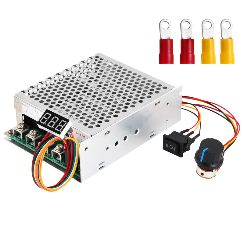 [Australia - AusPower] - PWM 3500W Max DC Motor Speed Controller, DC 10V-55V & 100A Max Brush Motor LED Display Stepless Speed Controller with Forward-Brake-Reverse Switch & Ajustable Potentiometer 