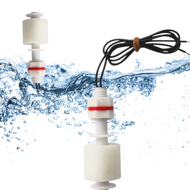 [Australia - AusPower] - PP Float Switch Industrial grade Water Level Sensor Vertical Float Switch for Ice Maker Sump Pump Bilge Pump Water Tank Aquarium, Limit Card can Vertical or Invert 1 PP float switch/ water float switch/water level switch 