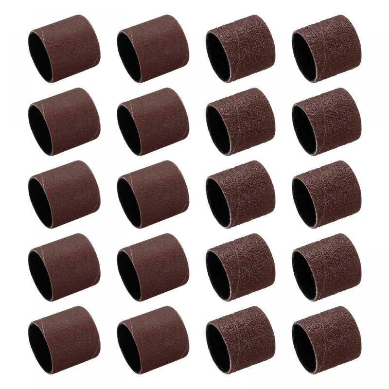 [Australia - AusPower] - uxcell 1 Inch x 1 Inch Sanding Sleeves 80 Grits 240 Grits Sandpaper Band Drums 20 Pcs 
