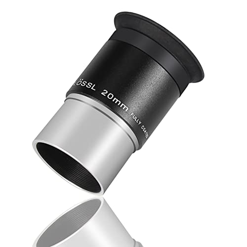 CelticBird Telescope 1.25'' Super Plossl Eyepiece 20mm 4-Element Plossl Design Threaded for Standard 1.25inch Astronomy Filters PL20mm