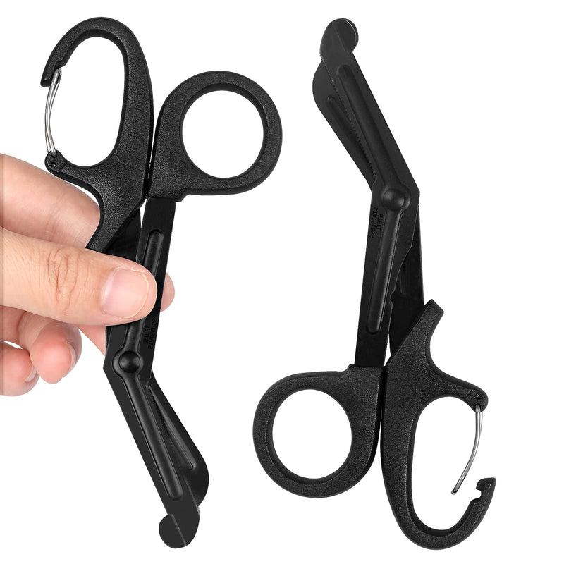 [Australia - AusPower] - 2 Pack Trauma Shears, 5.8 Inch Stainless Steel Medical Scissors, Bandage Scissors with Carabiner, Nursing Scissors Surgical Scissors for Nurses, Doctors, Nursing Students, EMT and EMS 
