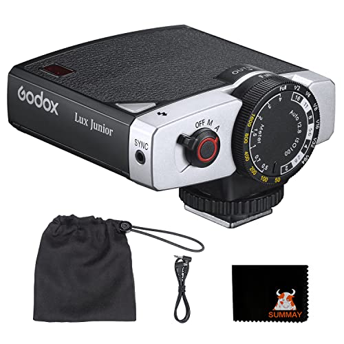 Godox Lux Junior Retro Flash Color Temperature 6000k±200k, widely Compatible with Most Brands of Cameras Such as Fuji, Canon, Nikon, Sony