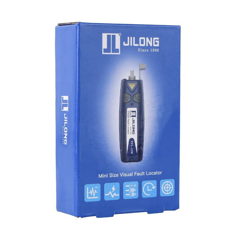 [Australia - AusPower] - JILONG Visual Fault Locator VFL-22M Pocket Size Break Checker, Testing Range for 25-30KM + LED Light + 2.5mm Universal Adaptor for FC/SC/ST, Fiber VFL Break Cheaker, Traffic Detector VFL 