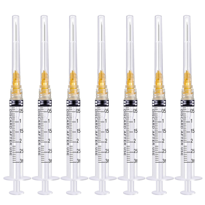 [Australia - AusPower] - 50Pack 3ml/cc Luer Lock with 25Ga 1.5” Individual Wrapped Pack of 50 