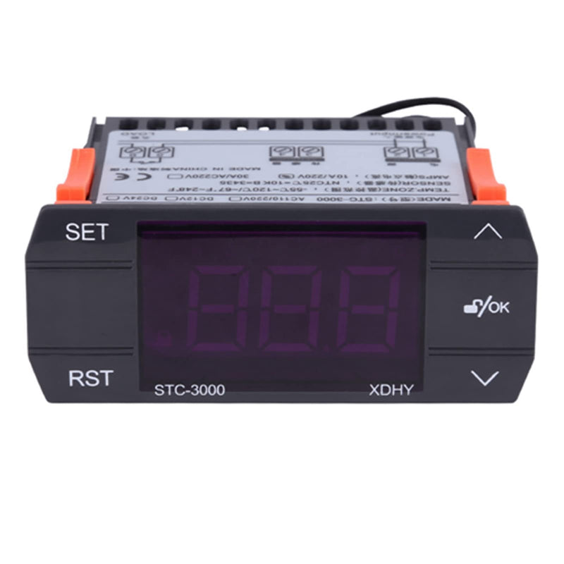 [Australia - AusPower] - -3000 110V-220V Digital temperaturregler Touch Digital Temperature Controller Thermostat with Sensor(30A) 30A 