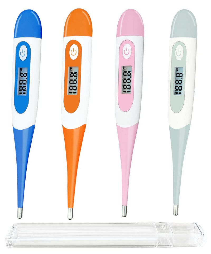 [Australia - AusPower] - Oral Thermometer, Digital Thermometer for Fever (A, Pack of 4) A 