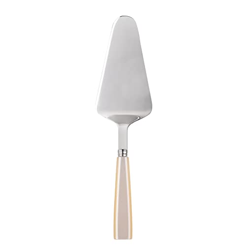 SABRE PARIS - Pie Server 9.8 inches- Icône Collection - Pies & Quiches - Stainless Steel & Acrylic - Dishwasher Safe - Pearly White