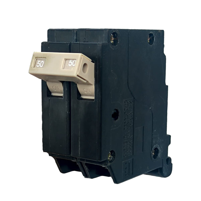 [Australia - AusPower] - 250 2-Pole 50 Amp Circuit Breaker, Type 3/4-Inch Plug-On Molded Case Circuit Breaker, Thermal Magnetic Protection, 10 KAIC, 120/240V, Fit for Cutler Hammer Load Centers - 5 Years Warranty…… 50 Amp 2 Pole Breaker 