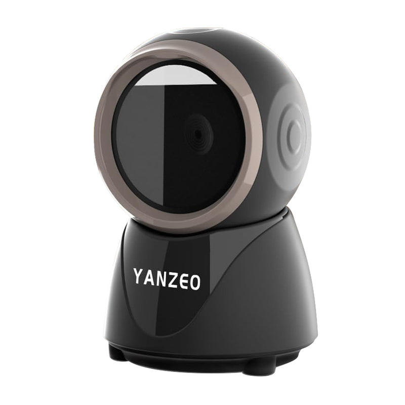 [Australia - AusPower] - YANZEO YS860 Barcode Scanner 2D/1D Desktop Barcode Reader Hands-Free QR Bar Code Scanner Plug and Play Fast & Accurate Scanning for Store, Office, Warehouse Black 