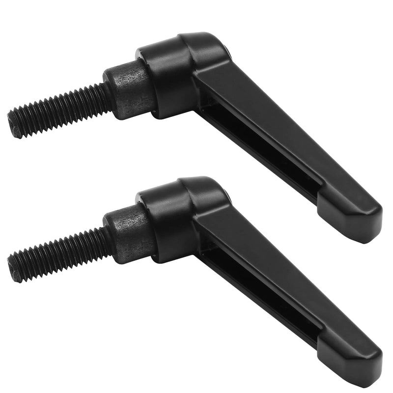 [Australia - AusPower] - 2pcs Adjustable Clamping Lever Knob, M8 x 25mm Male Thread Adjustable Handles Push Button Ratchet Lever Knob, Threaded Bolt Handle Replacement 