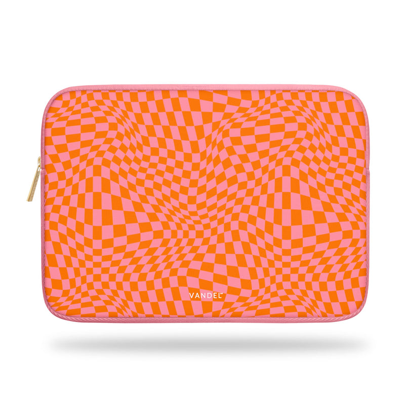 [Australia - AusPower] - Vandel 13 Inch Laptop Sleeve, Fits 13-13.3 in Laptops: MacBook Air Case, Pro, Case Chromebook M1 Sleeve Inch, HP Soft 13-13.3 Inch Pink Checker 
