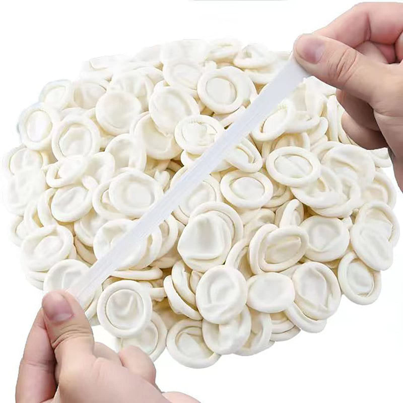 [Australia - AusPower] - (Approx Between 332-342 PCS) Disposable Latex Finger Cots Anti Static Rubber Fingertips Protective, Disposable Medium Finger Gloves Finger Covers Finger Protectors Fingertips Protector Medium(pack of 340) 