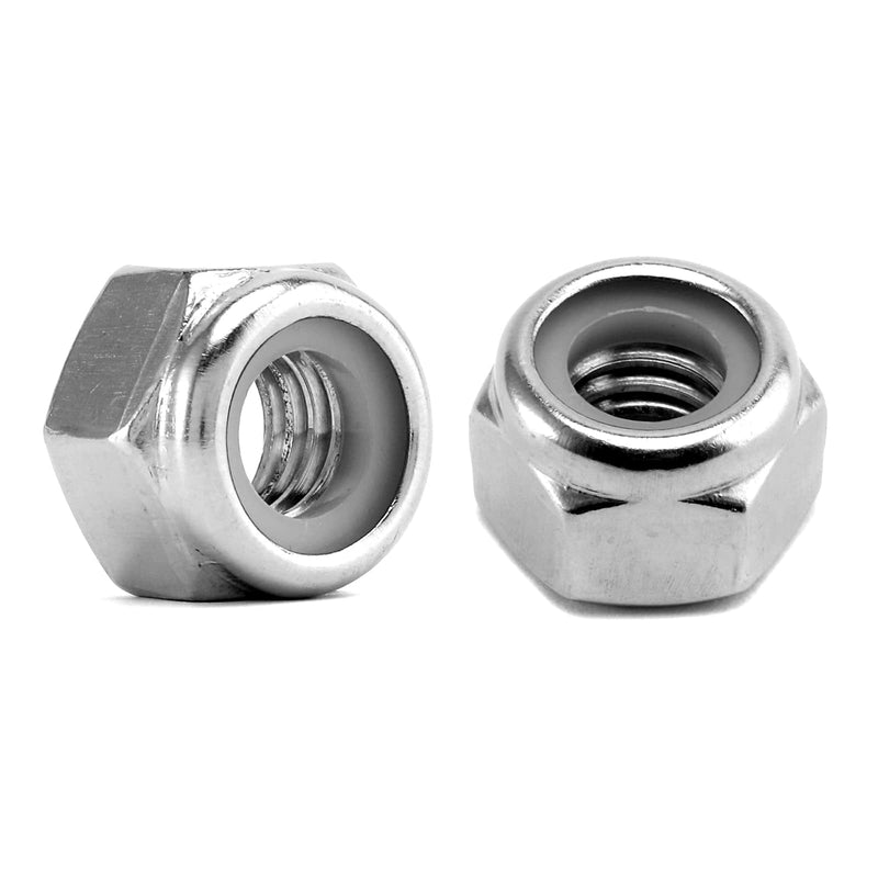[Australia - AusPower] - 5/16-18 Nylon Insert Hex Lock Nuts 100Pcs 304 Stainless Steel Locknuts, Hex Drive, Bright Finish, by SG TZH 100 5/16-18 