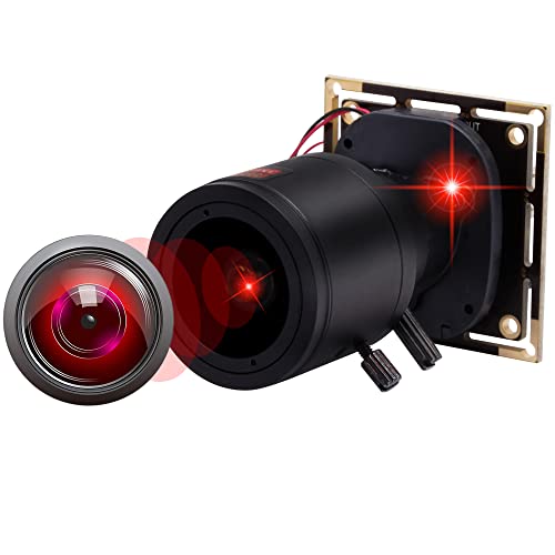 2.8-12mm 4X Manual Zoom USB Camera Module, 0.01lux Low Light, 960P 60FPS 2.8-12mm lens