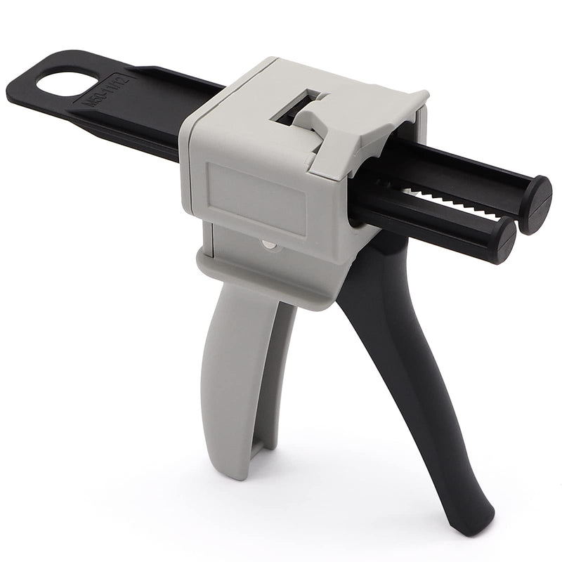 [Australia - AusPower] - 50ml Dispenser Gun Kit, Epoxy Glue Gun, Impression Mixing Dispensing Gun, 1: 1/1: 2 AB Ratio 
